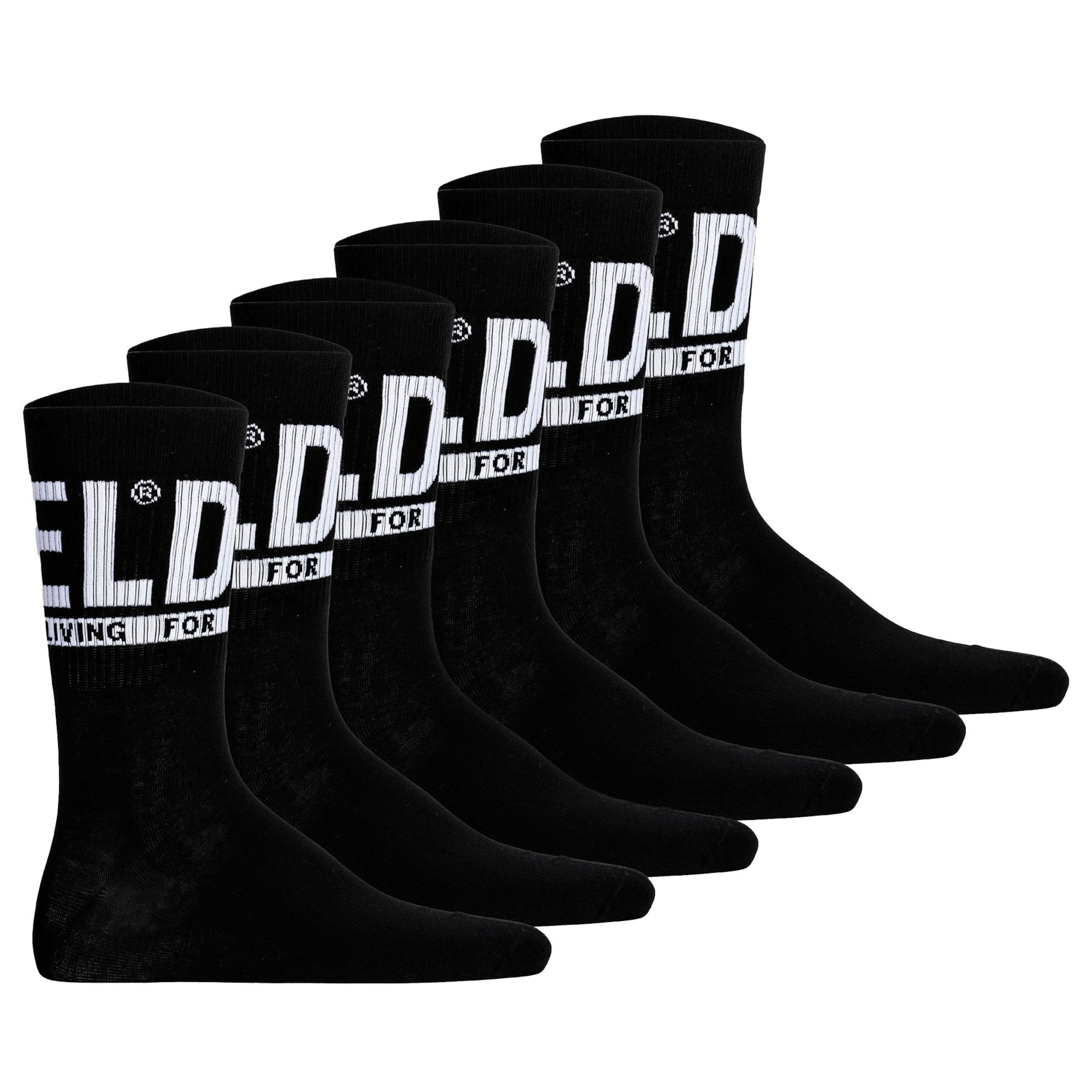 DIESEL - Calcetines en negro: frente