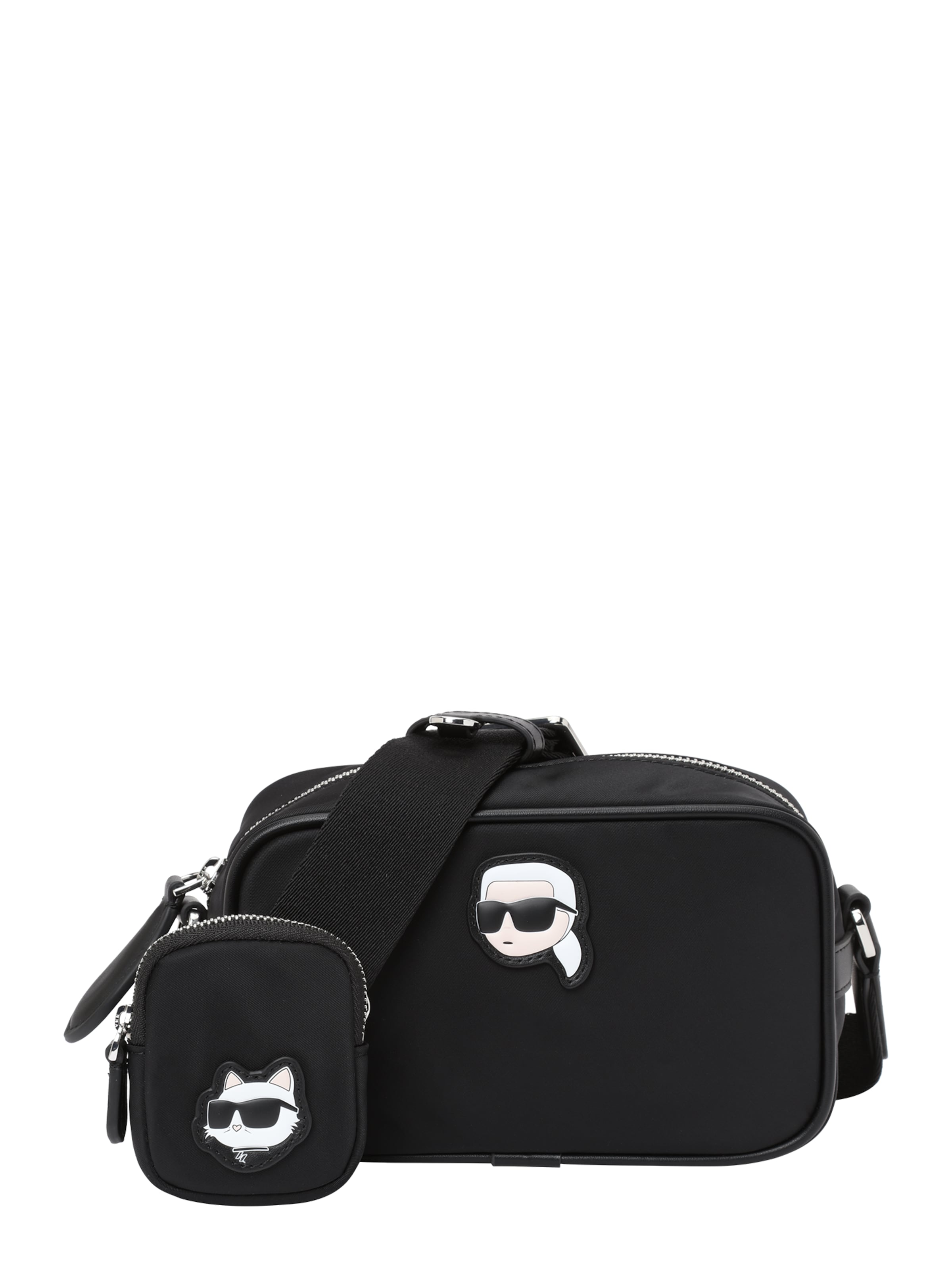 juoda Karl Lagerfeld Rankinė su ilgu dirželiu