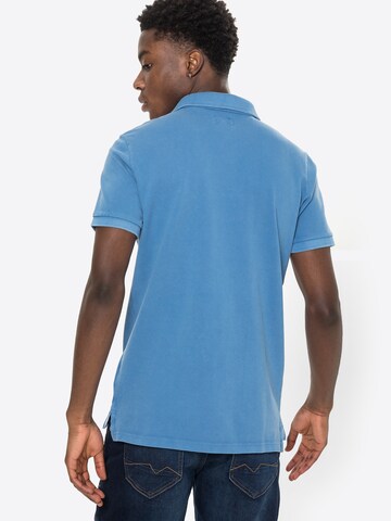 Superdry Tapered Poloshirt in Blau