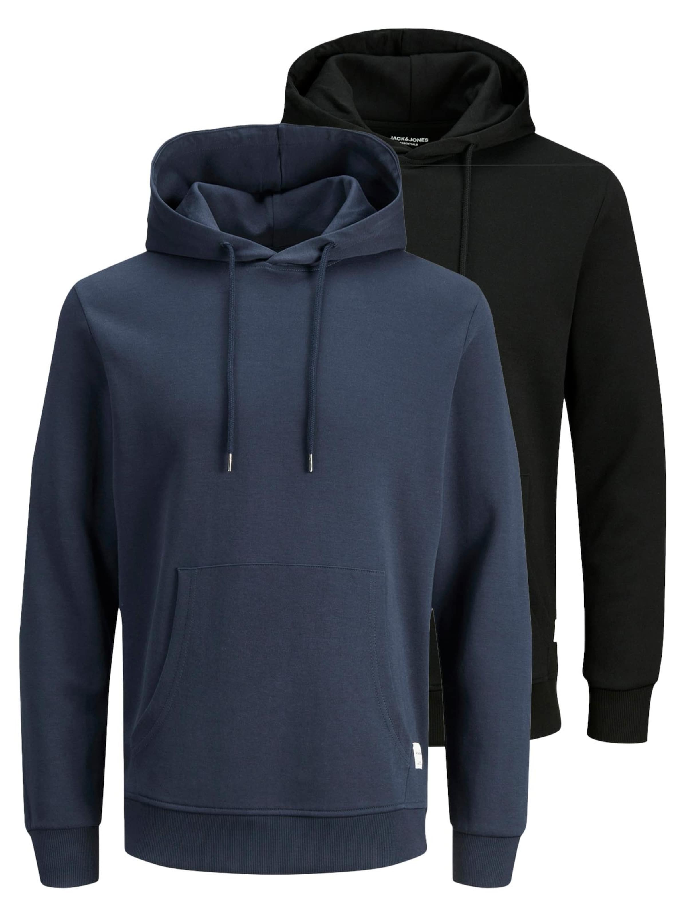 JACK & JONES Sweatshirt 'Basic' in Black: front