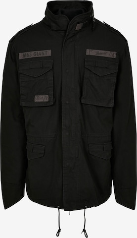 Brandit Between-Season Jacket 'M-65 Giant' in Black: front