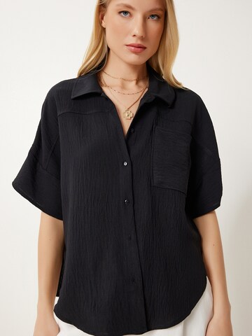 Happiness İstanbul Блуза в черно: отпред