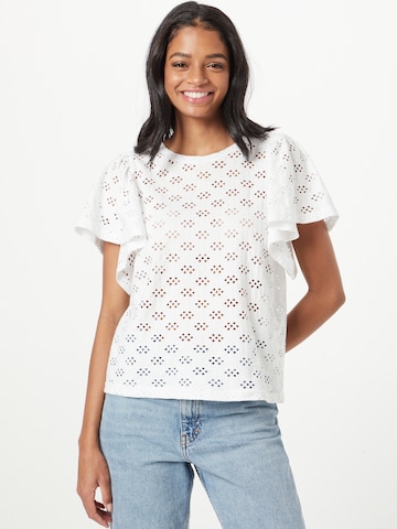 Freebird - Camisa 'Lottie' em branco: frente