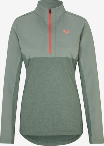 ZIENER Athletic Sweater 'JAPRA' in Green: front