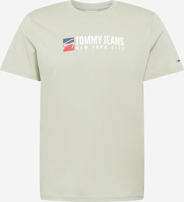 Tommy Jeans T-Shirt in Grün: predná strana