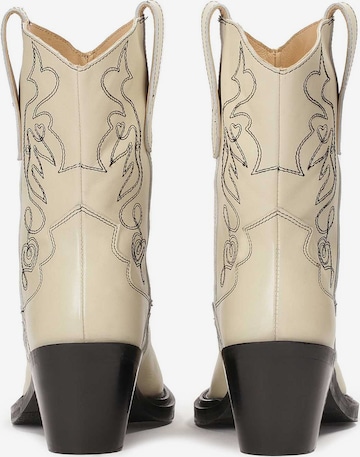 Kazar Studio Cowboy Boots in White: front