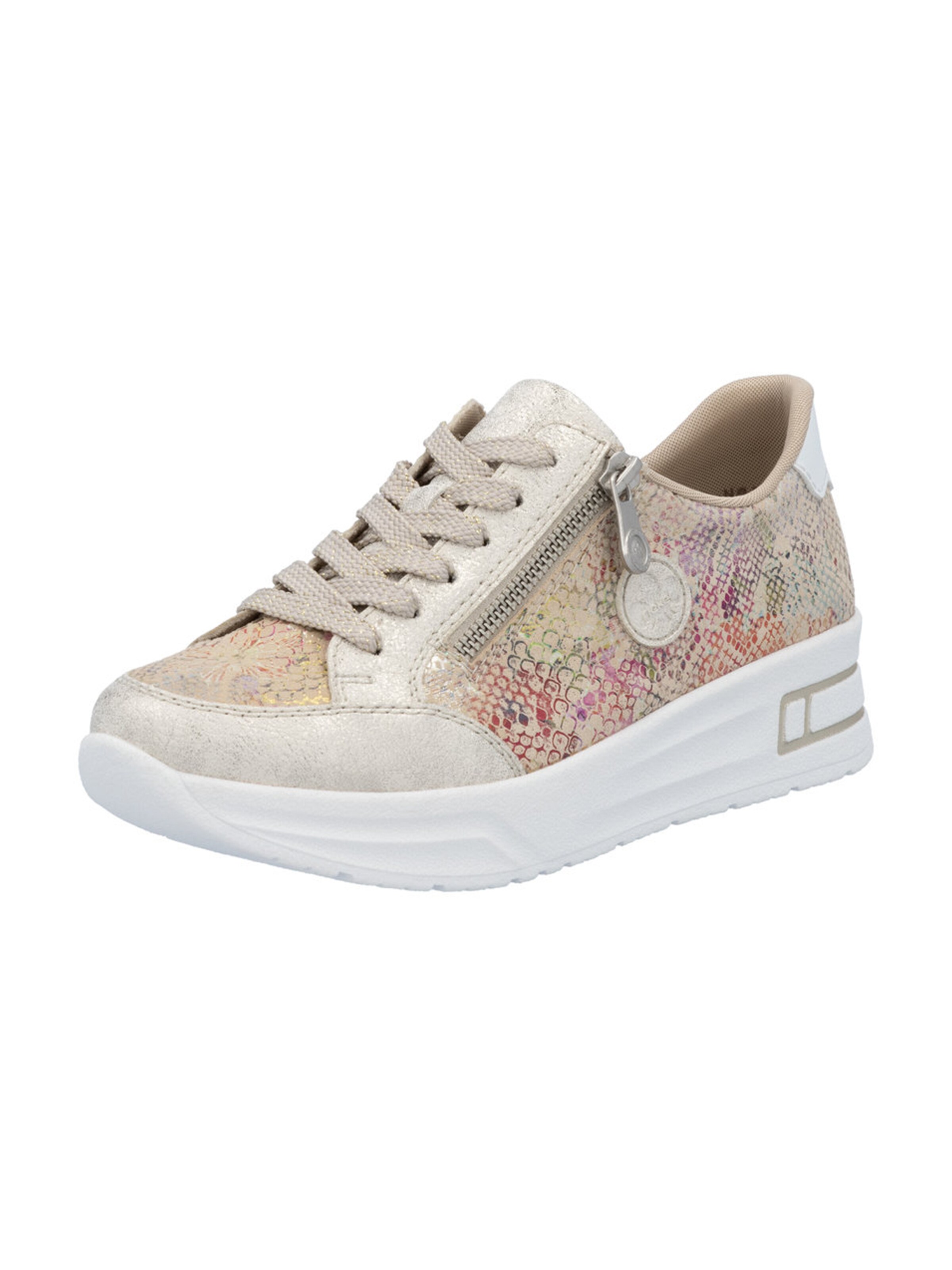 Rieker Platform trainers in Beige: front