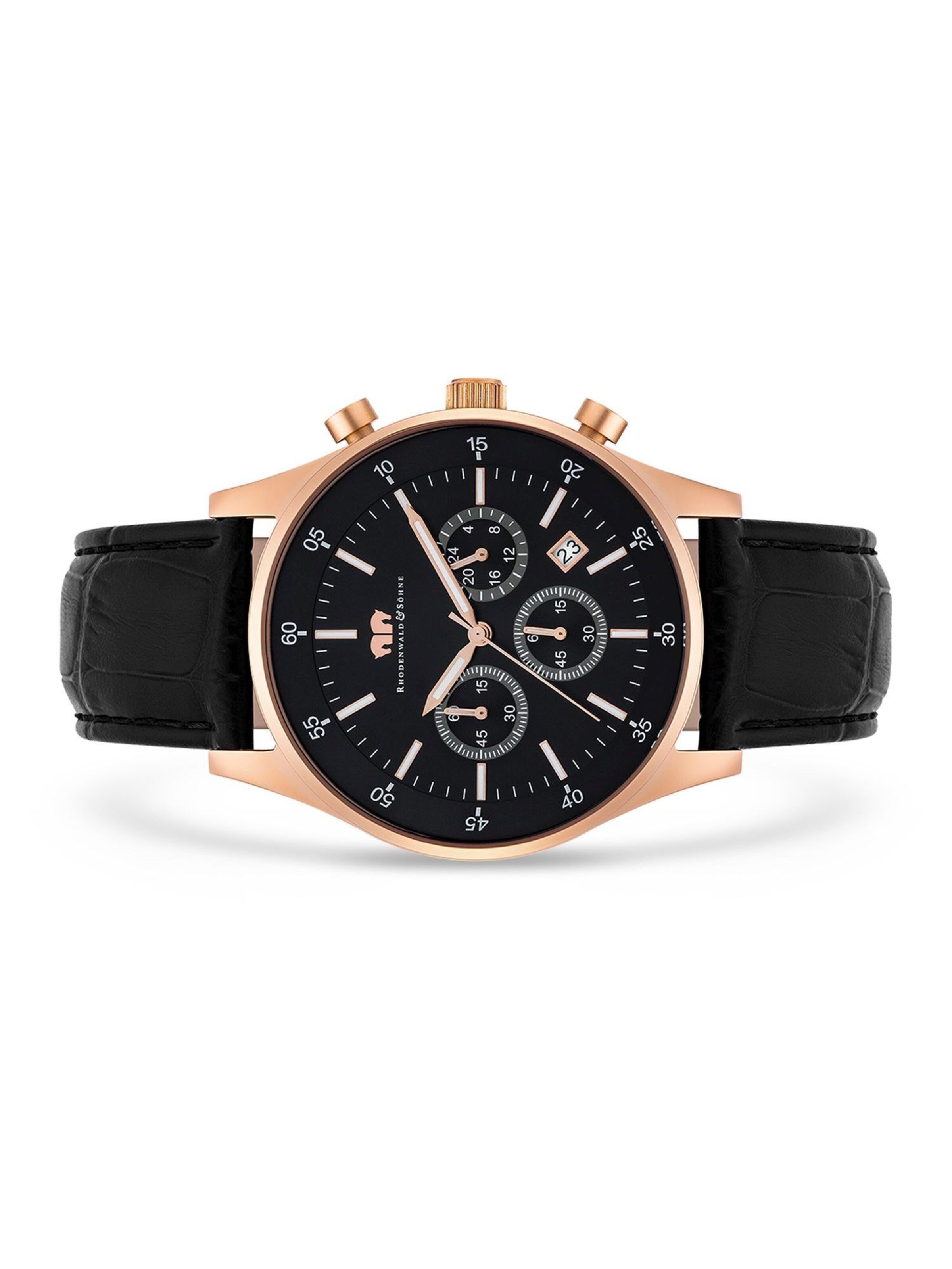 Montre à affichage analogique Rhodenwald & Söhne en noir