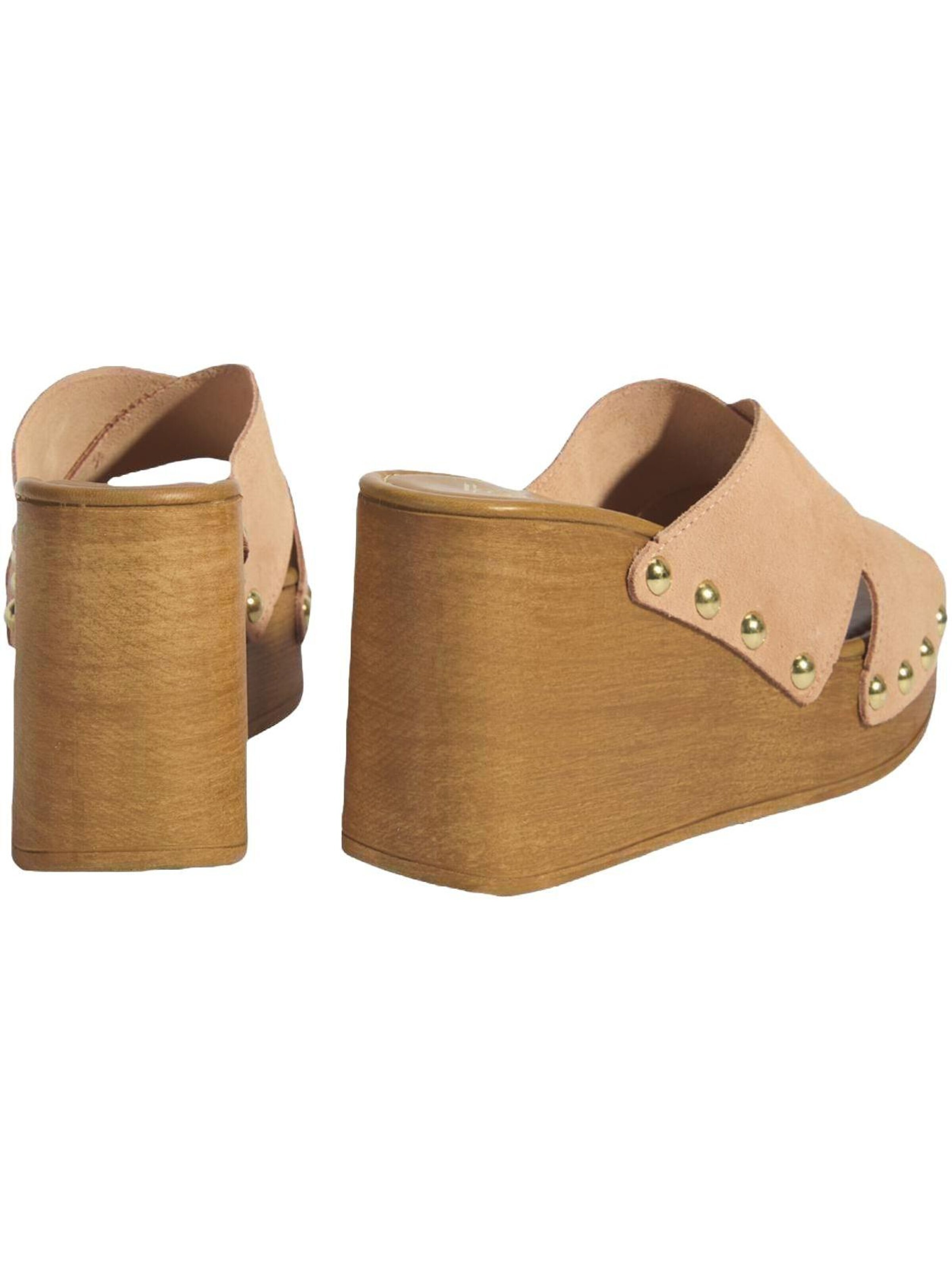 Desa Huisschoenen 'Keilpantoffeln' in Roze