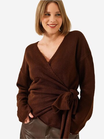 Pull-over 'Pullover' Bianco Lucci en marron