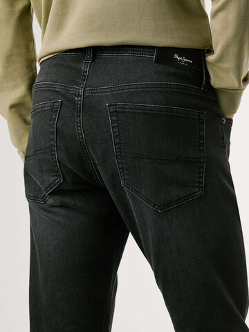 Pepe Jeans Slimfit Jeans 'Track' in Zwart