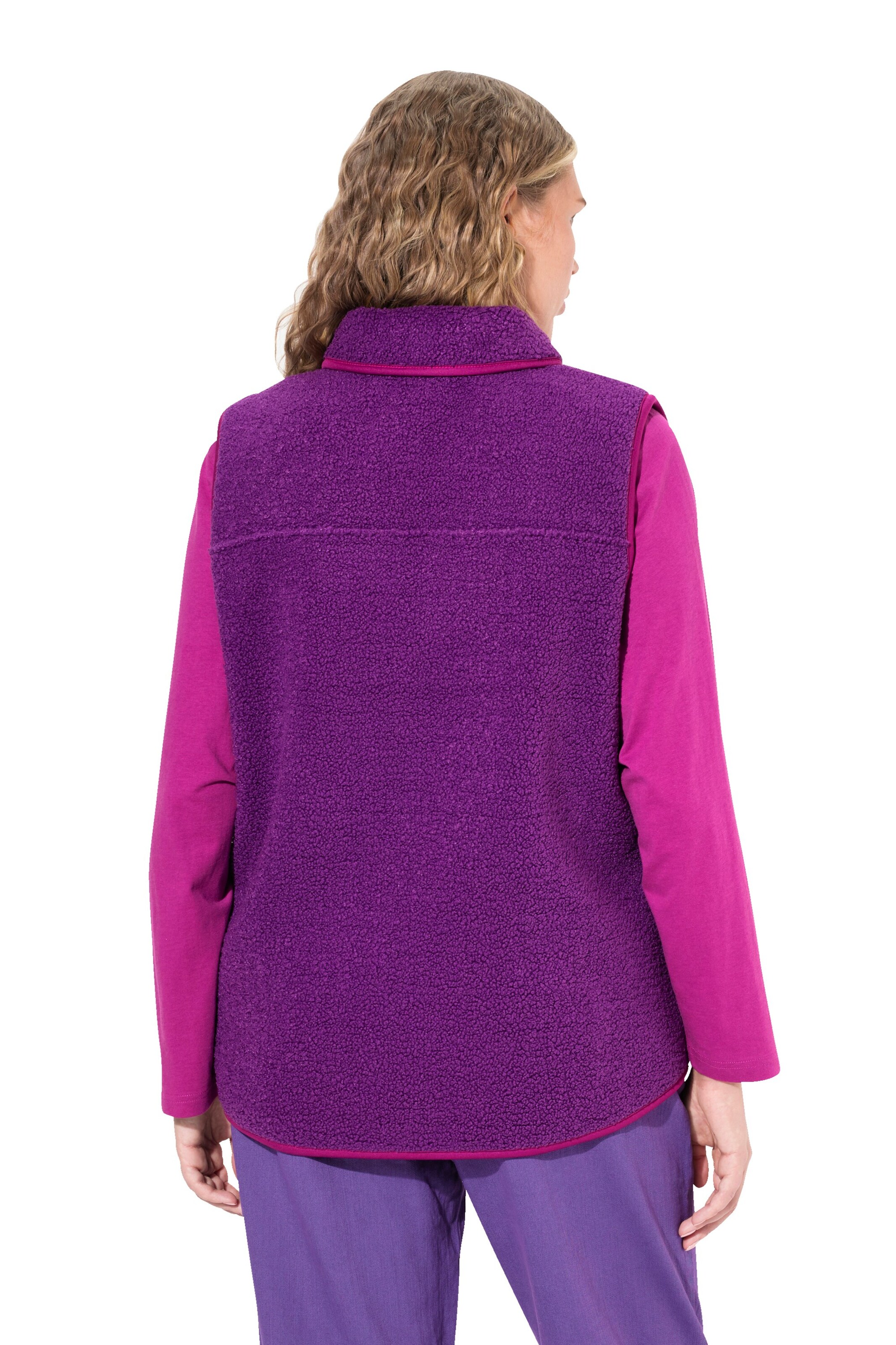 Ulla Popken Vest in Purple