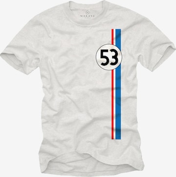 MAKAYA Shirt 'Herb-ie 53' in White: front