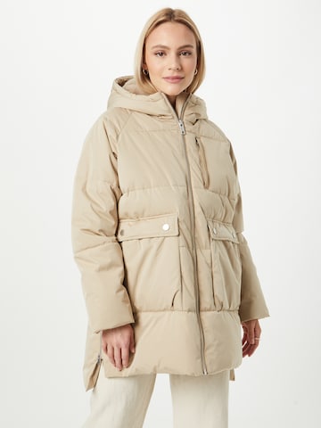 MSCH COPENHAGEN Between-Season Jacket 'Pavinaria' in Beige: front