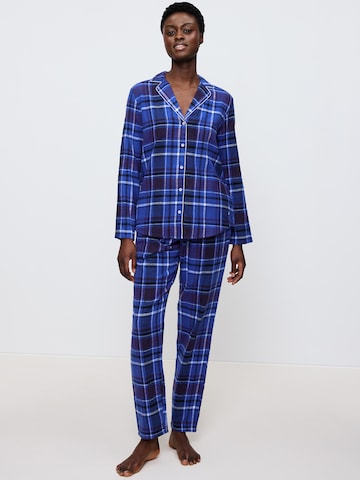 TRIUMPH - Pijama ' Boyfriend ' en azul: frente