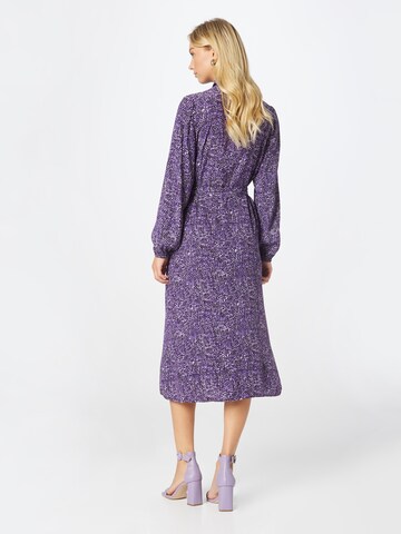 ICHI Shirt Dress in Purple