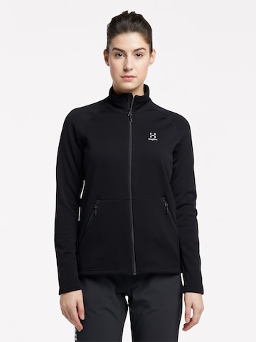 Haglöfs Athletic Fleece Jacket 'Bungy' in Black: front