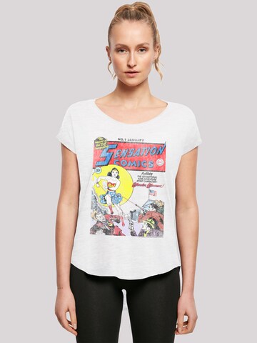 F4NT4STIC Shirt 'DC Comics Wonder Woman Sensation Comics Issue 1 Cover' in White: front