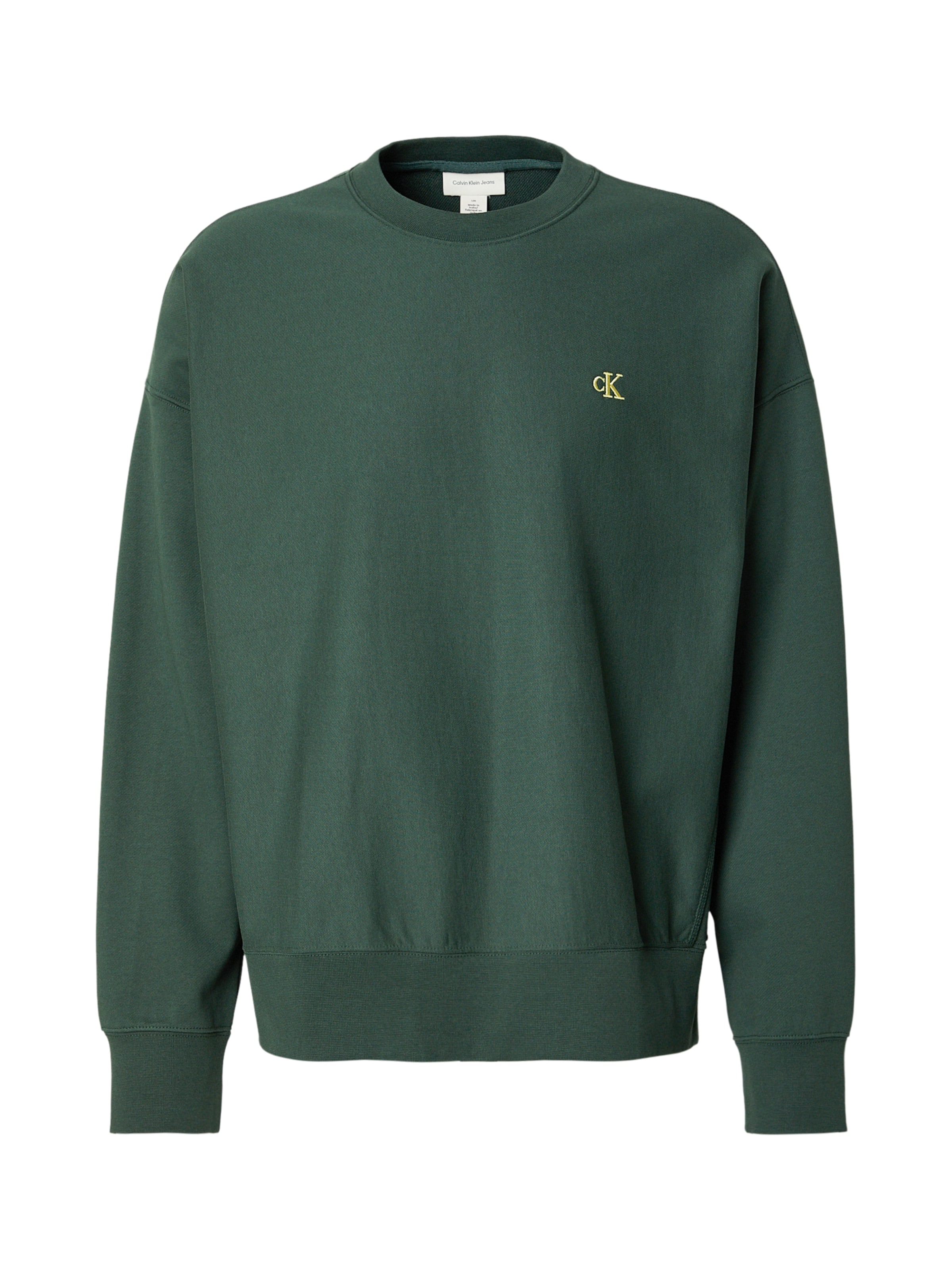 Calvin Klein Jeans Mikina - Zelená: predná strana