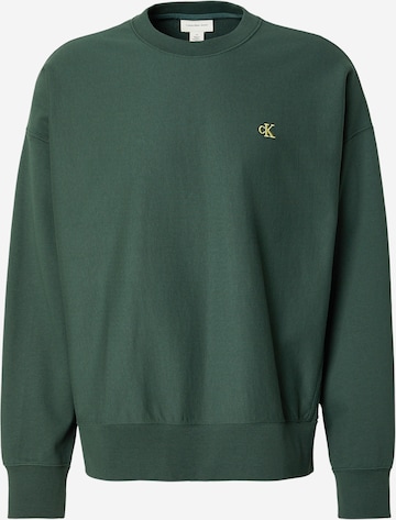 Calvin Klein Jeans Mikina - Zelená: predná strana