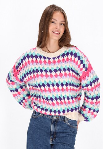 MYMO Sweter w kolorze mieszane kolory: przód