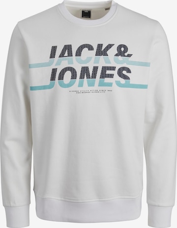 JACK & JONES Sweatshirt 'CHARLES' in Weiß: predná strana