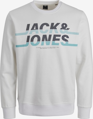 Felpa 'CHARLES' di JACK & JONES in bianco: frontale