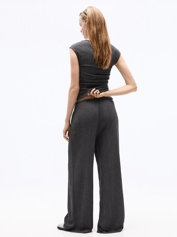 Pull&Bear Wide leg Broek in Grijs