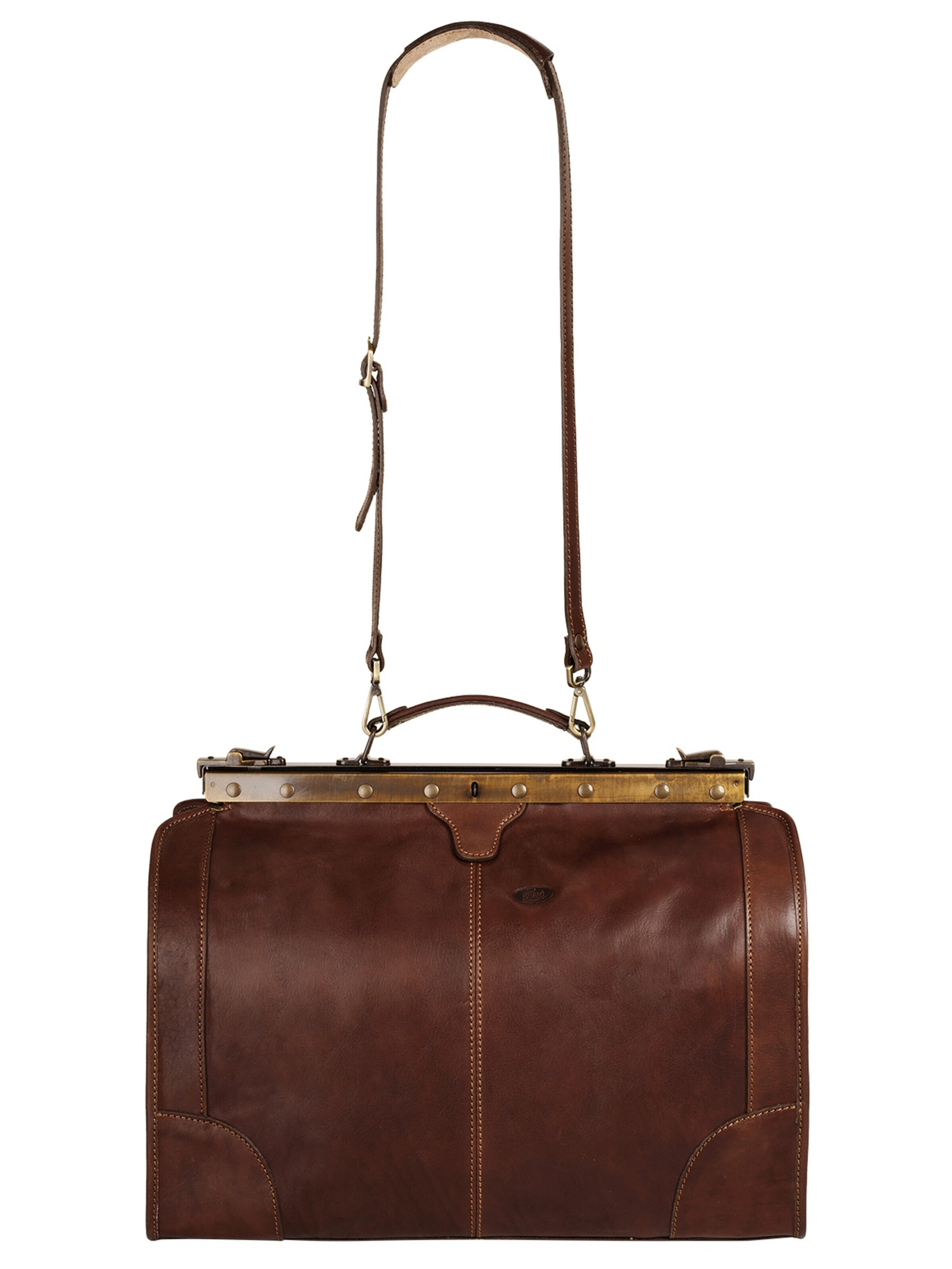 piké Travel bag 'LOMBARDIA MEDIUM' in Brown