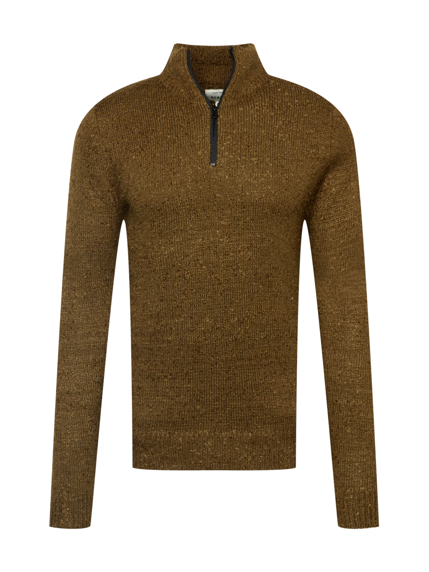 Redefined Rebel Sweter Jaxon w kolorze Oliwkowym 