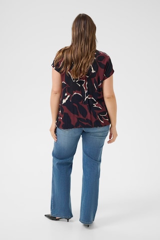 KAFFE CURVE Bluse 'KCAmi' in Rot