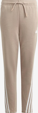 ADIDAS PERFORMANCE Slim fit Workout Pants in Beige: front