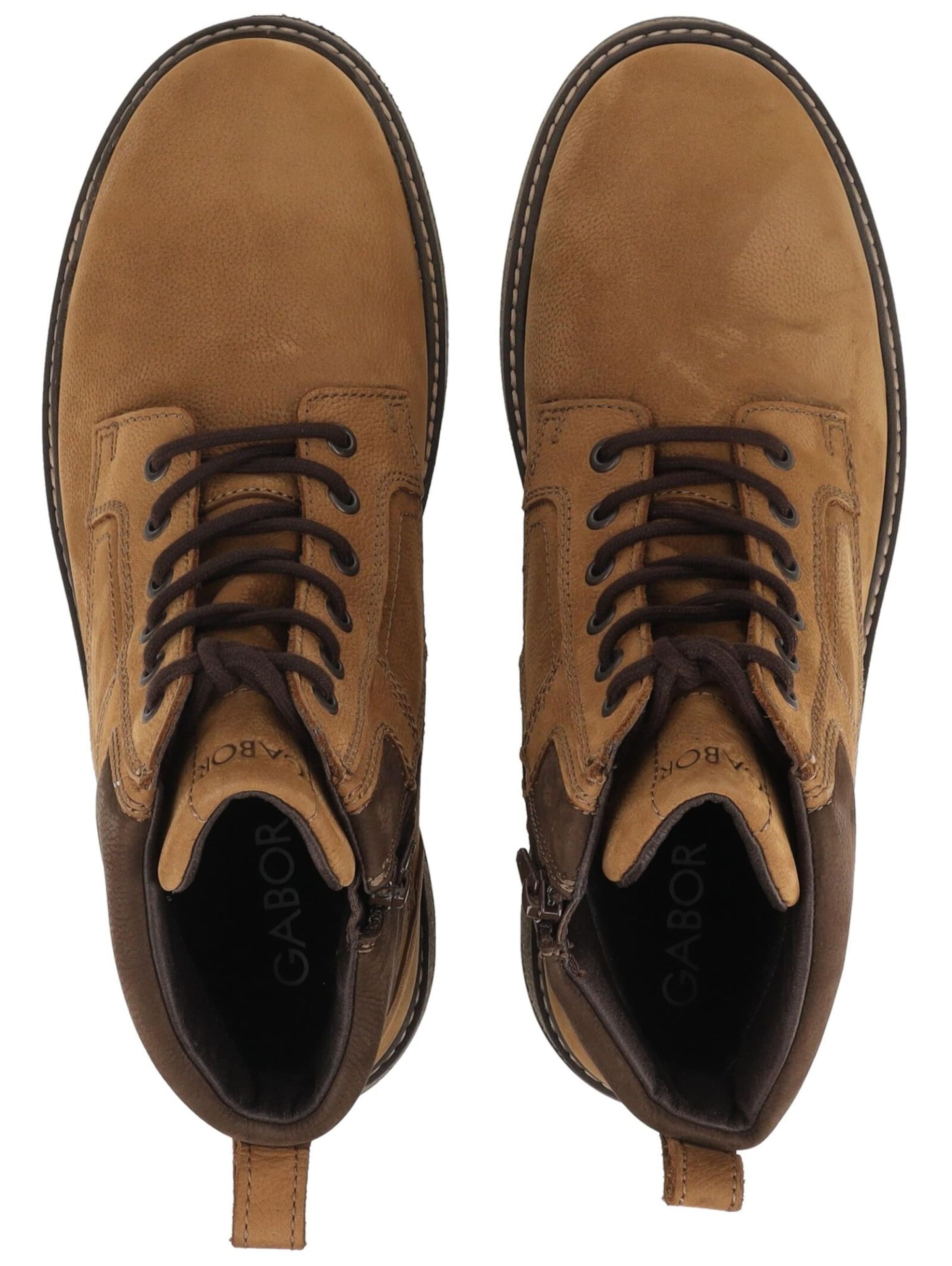 GABOR Lace-Up Boots in Brown