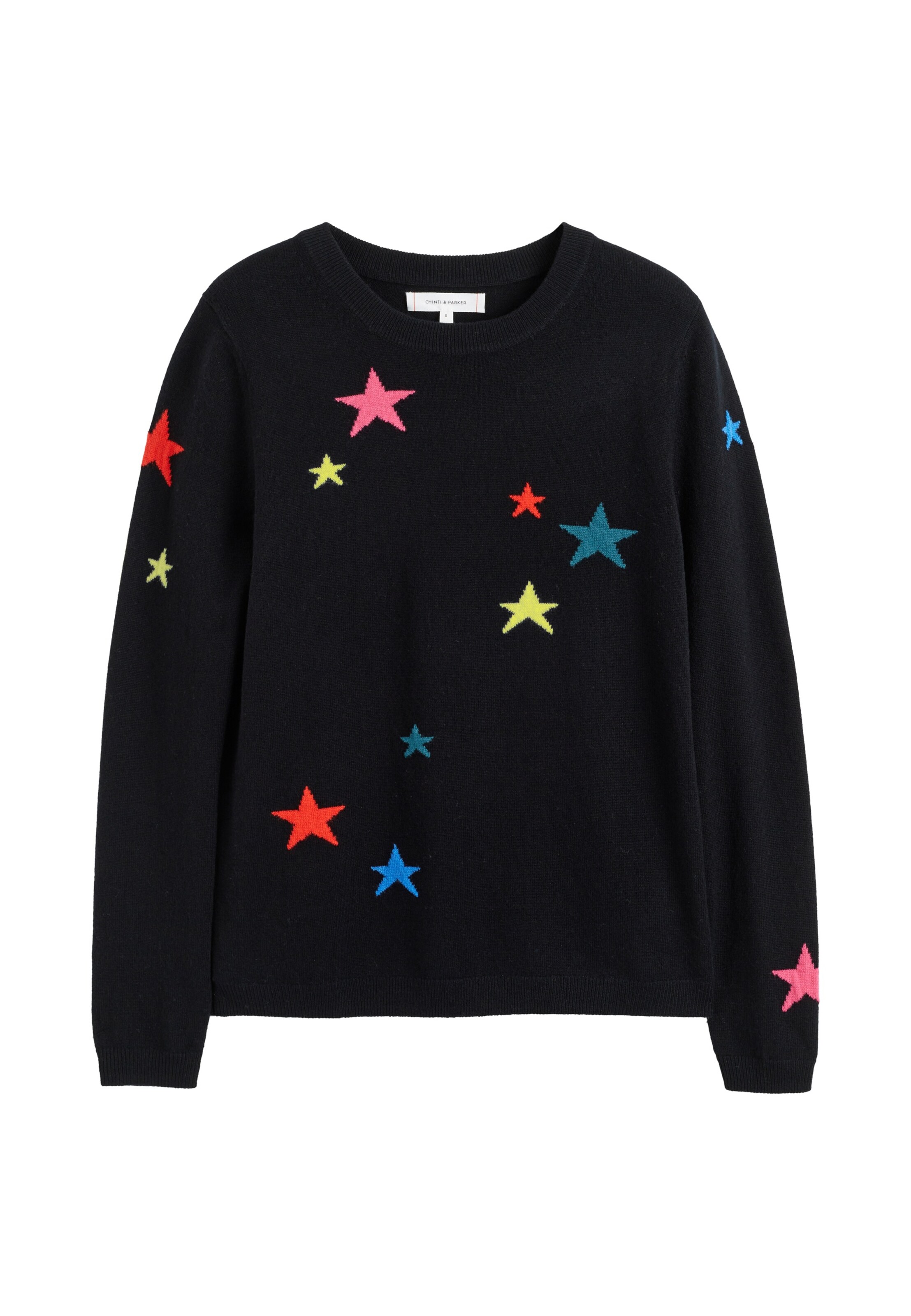 Chinti & Parker Pullover 'Star' i sort: forside