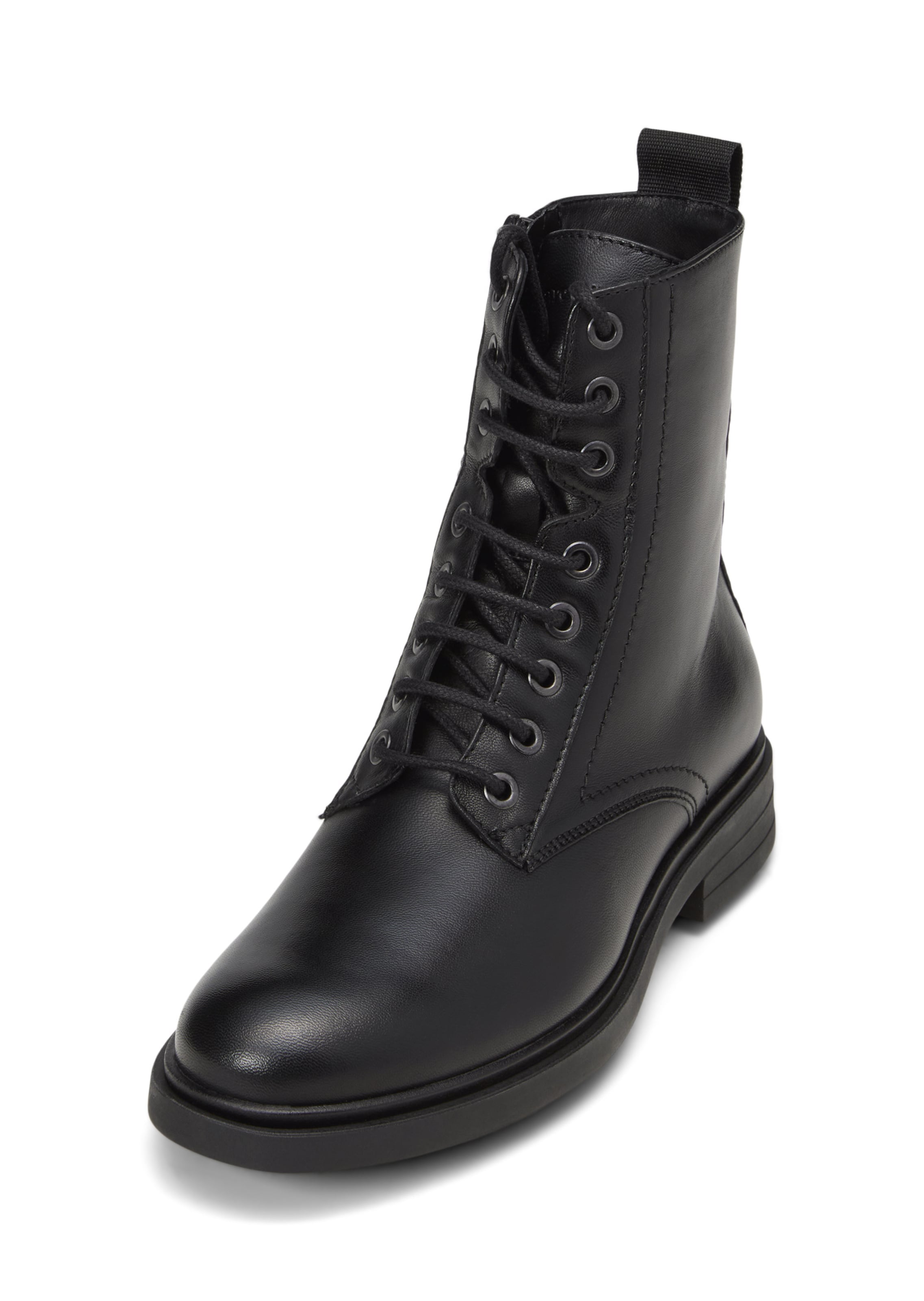 Marc O'Polo Lace-Up Ankle Boots in Black: front