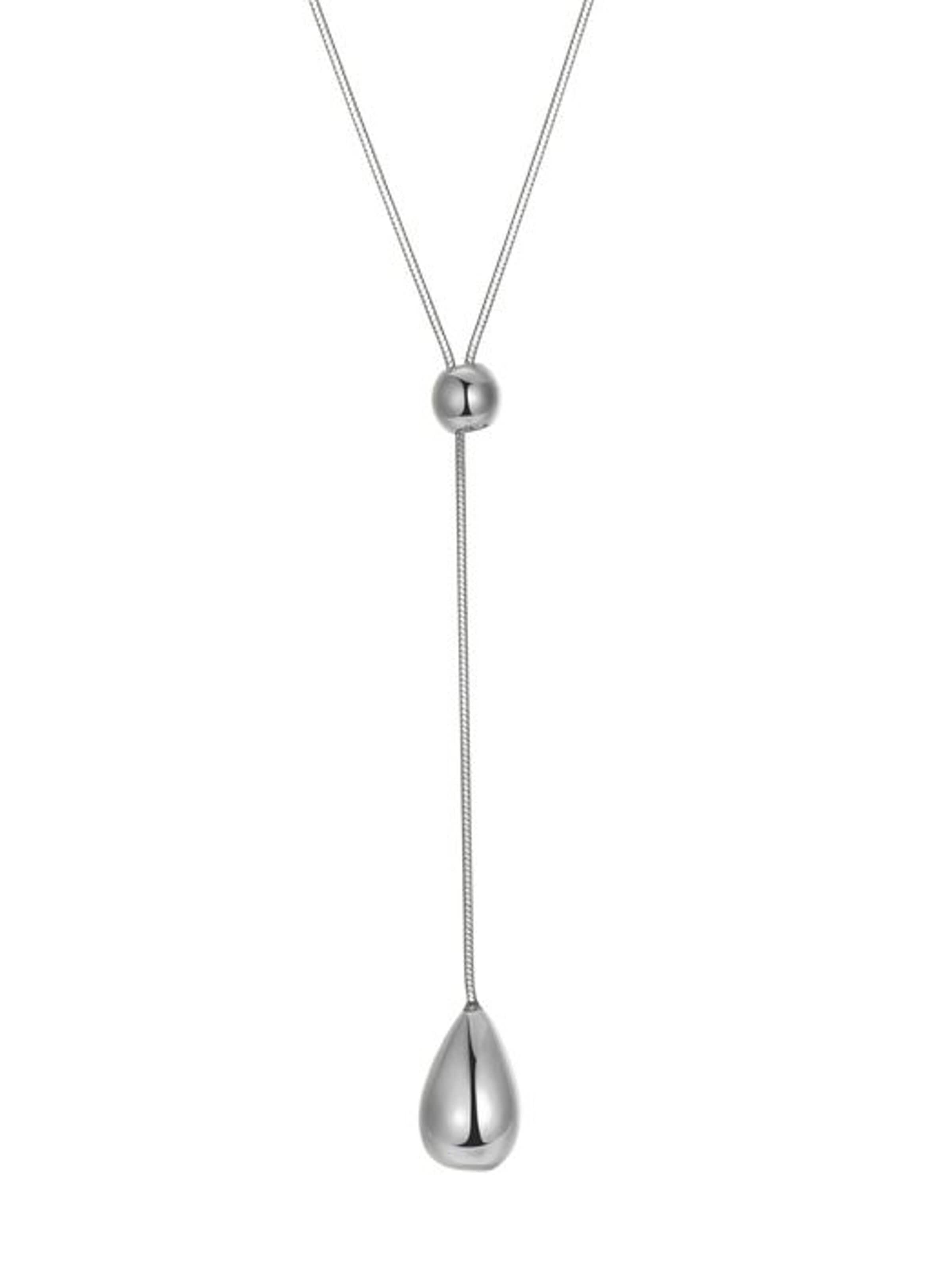 Hey Happiness Ketting 'Converge' in Zilver: voorkant