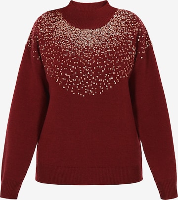 Pull-over faina en rouge : devant