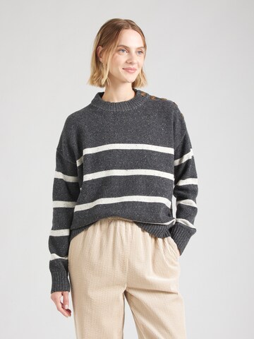 Soft Rebels Sweater 'SREMerald' in Grey: front