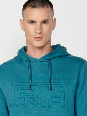 KOROSHI - Sweatshirt em azul