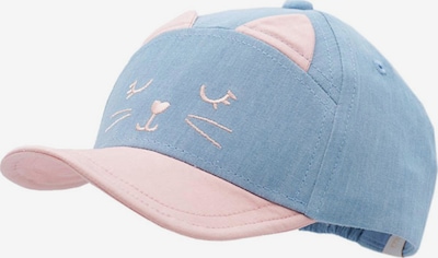 MAXIMO Beanie 'CAT' in Blue denim / Pink, Item view