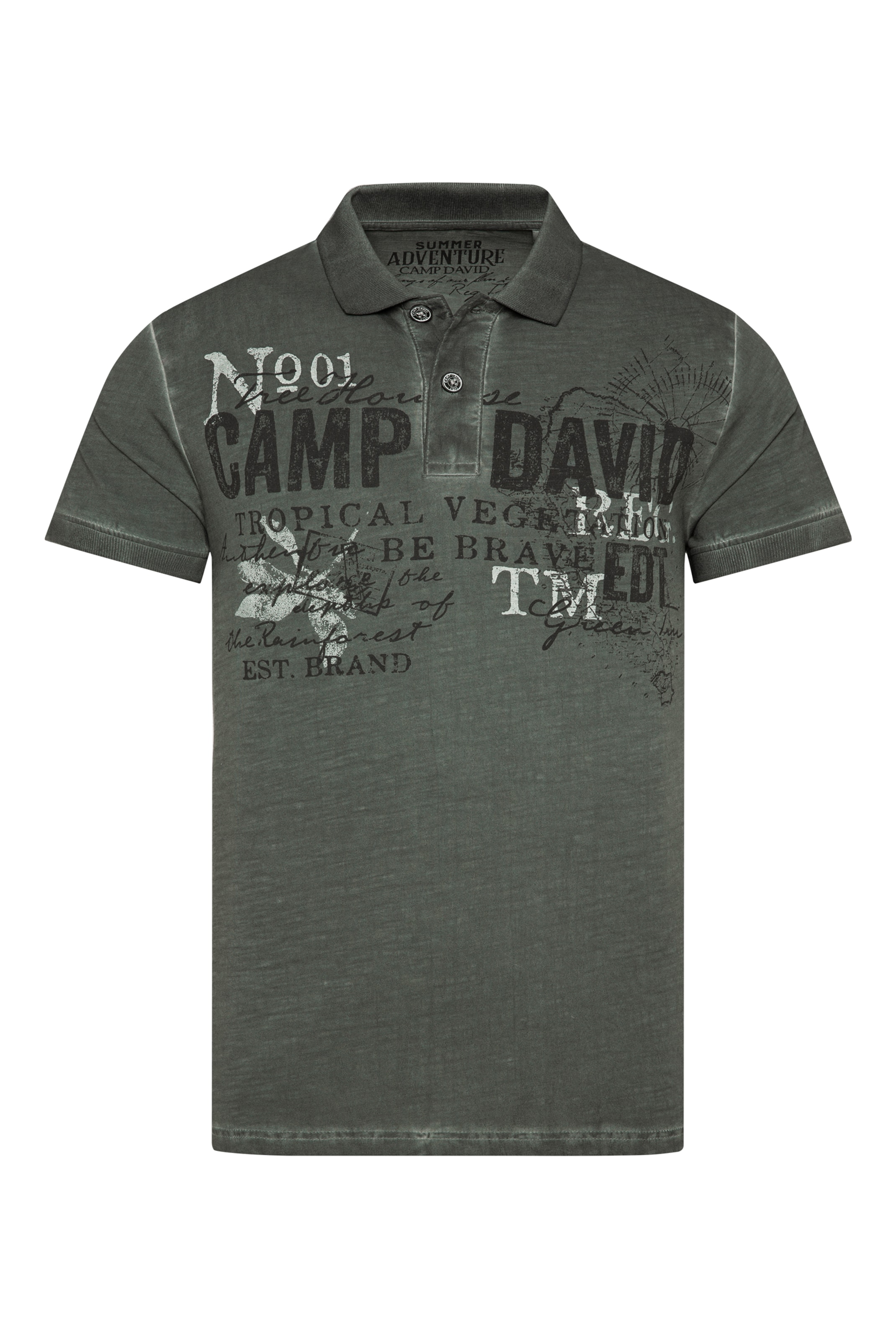 CAMP DAVID Koszulka w kolorze zielony: przód