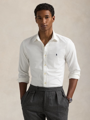 Polo Ralph Lauren Slim fit Business Shirt in White: front