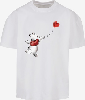 F4NT4STIC T-Shirt  'Disney Winnie The Pooh & Balloon' in Weiß: predná strana