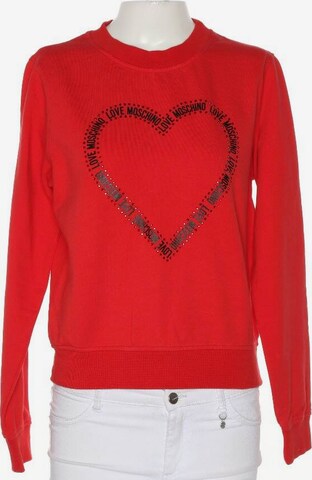 Love Moschino Sweatshirt & Zip-Up Hoodie in S in Red: front