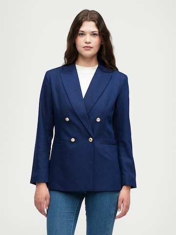 Blazer 'ONLASTRID-TEAL' ONLY en bleu : devant