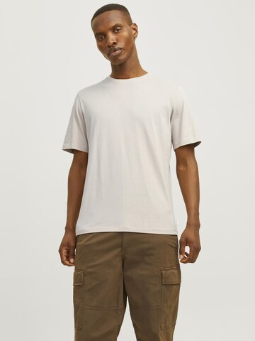 pelēks JACK & JONES Slim fit T-Krekls: no priekšpuses