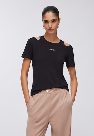 Tricou de la Liu Jo pe negru: față