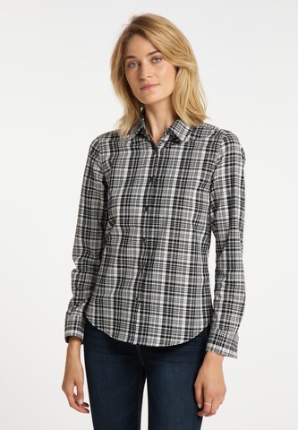 usha BLUE LABEL Blouse in Zwart: voorkant