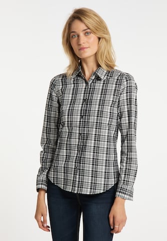 usha BLUE LABEL Blouse in Zwart: voorkant