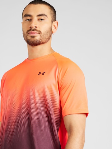 UNDER ARMOUR Sportshirt 'UA Tech Fade' in Orange